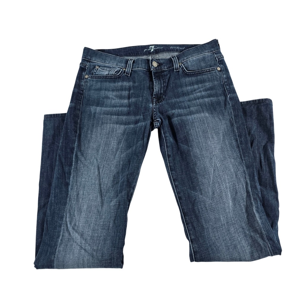 7 For All Mankind Women Bootcut Dark Wash Denim Jeans AU075380N Size 29